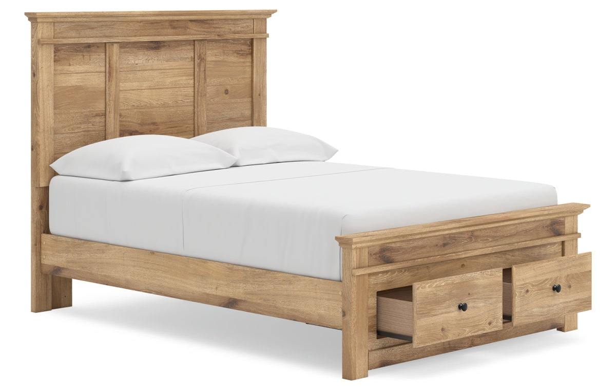 Makidern Full Panel Storage Bed