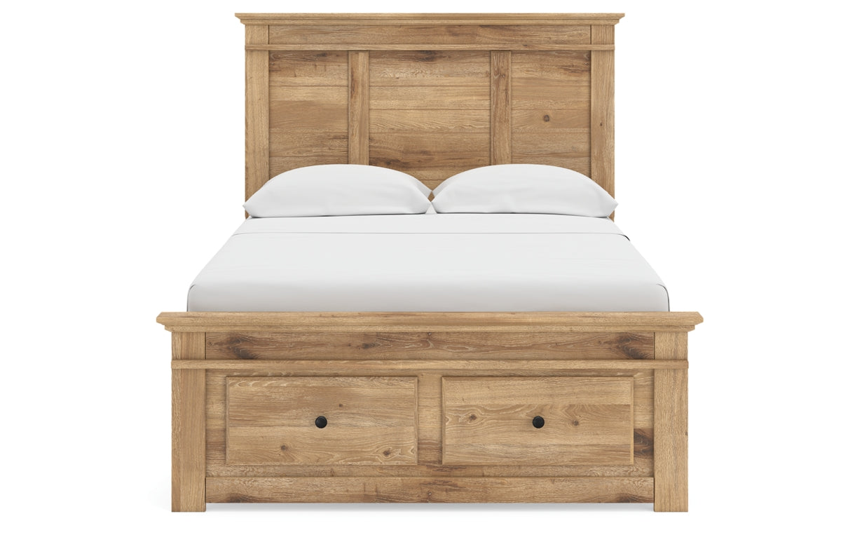 Makidern Full Panel Storage Bed