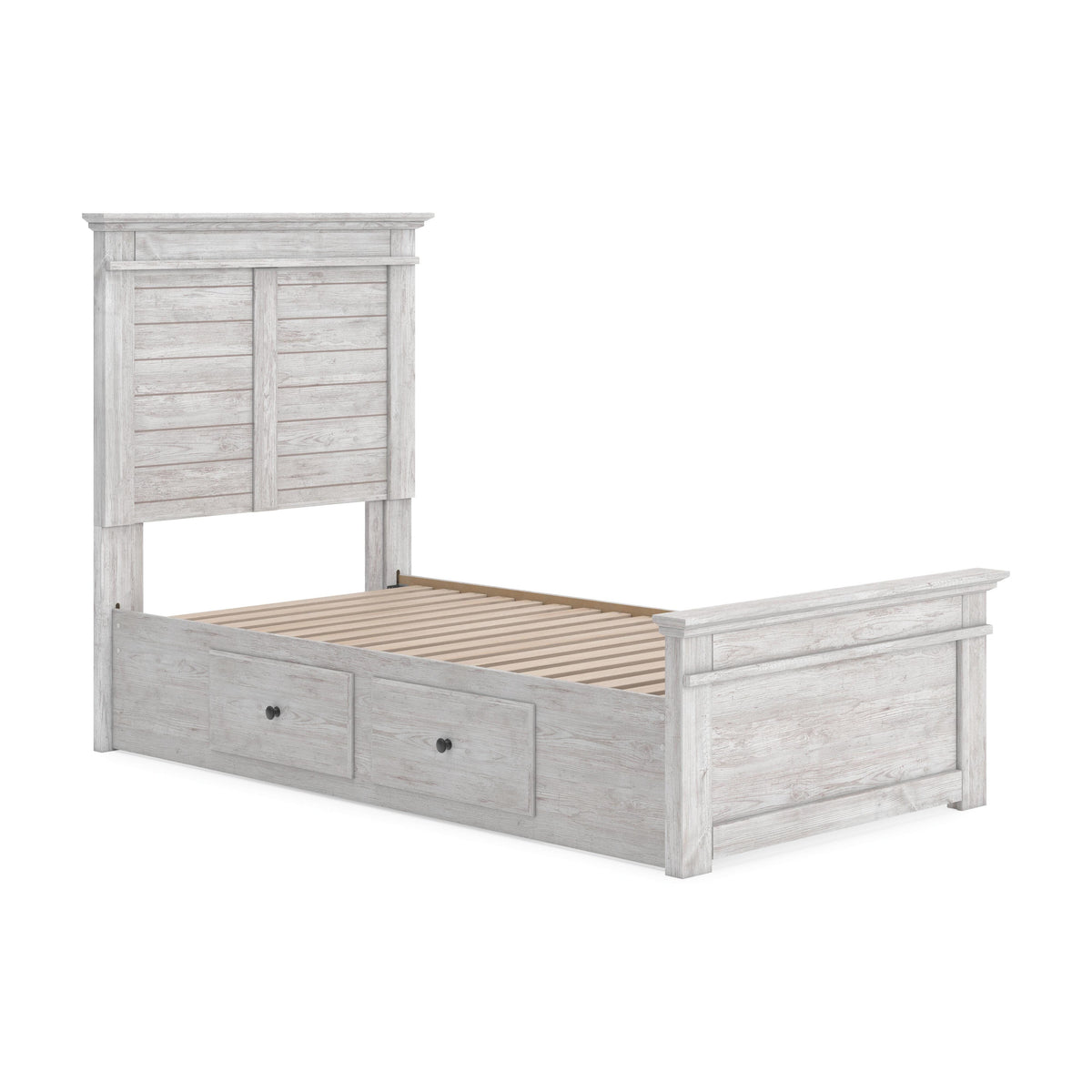 Makidern Twin Panel Bed with Storage