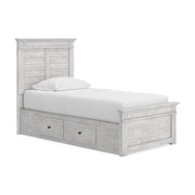 Makidern Twin Panel Bed with Storage