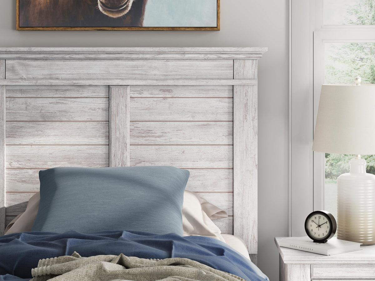 Makidern Twin Panel Bed with Storage
