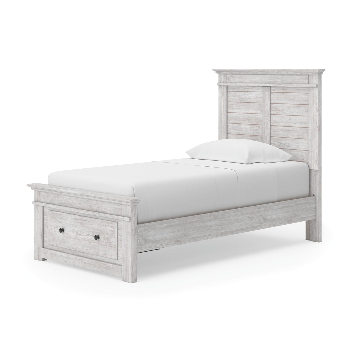 Makidern Twin Panel Bed with Storage