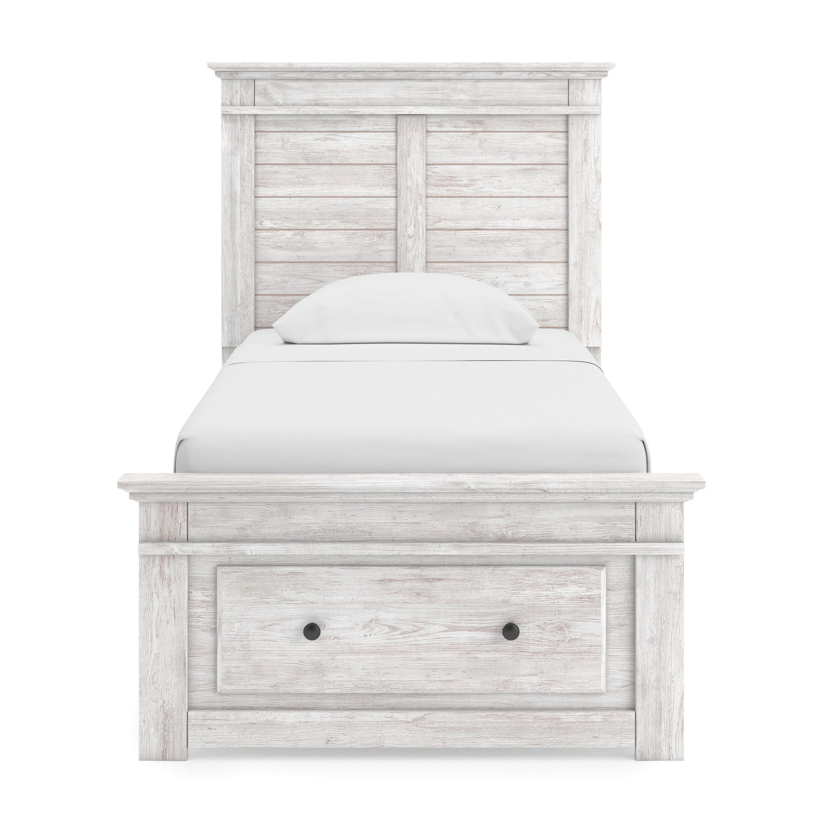 Makidern Twin Panel Bed with Storage