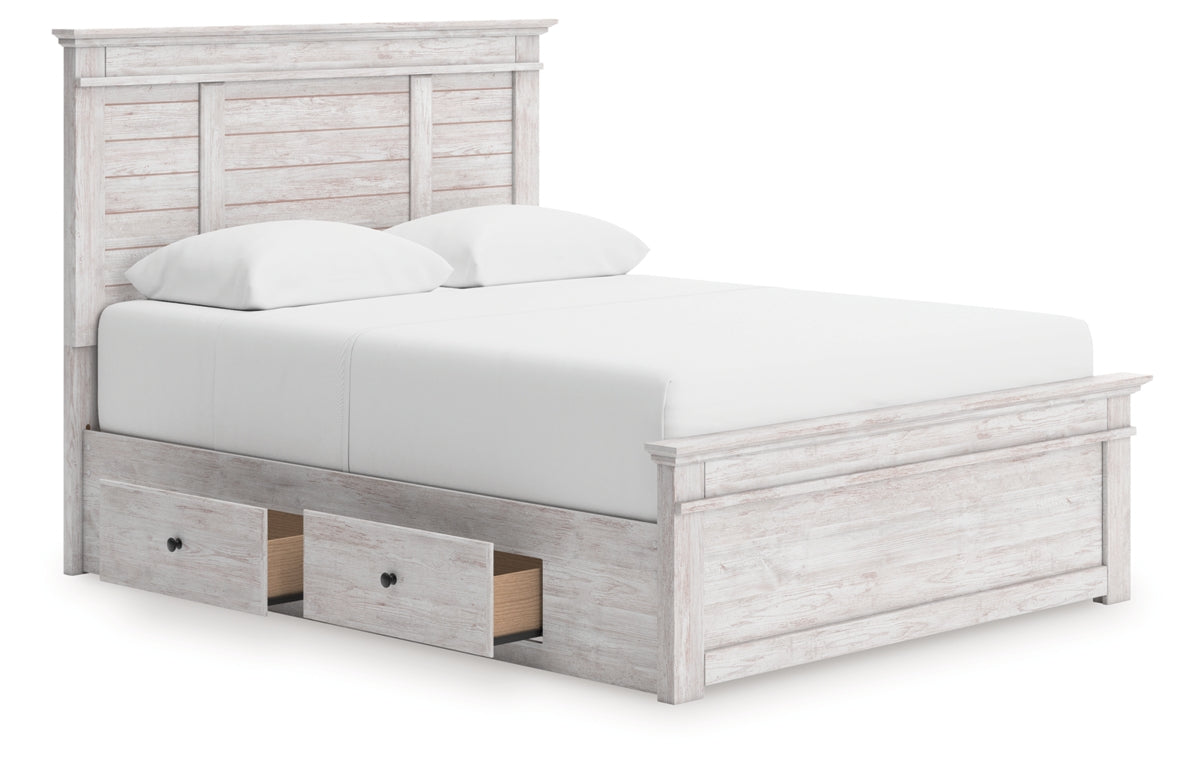 Makidern Queen Panel Storage Bed