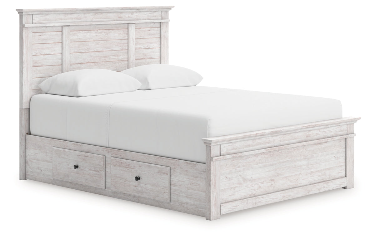 Makidern Queen Panel Storage Bed