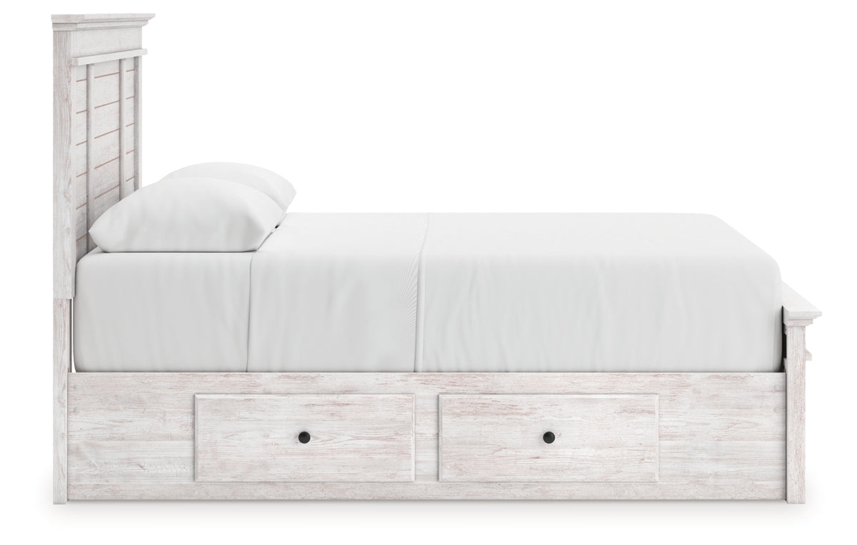 Makidern Queen Panel Storage Bed