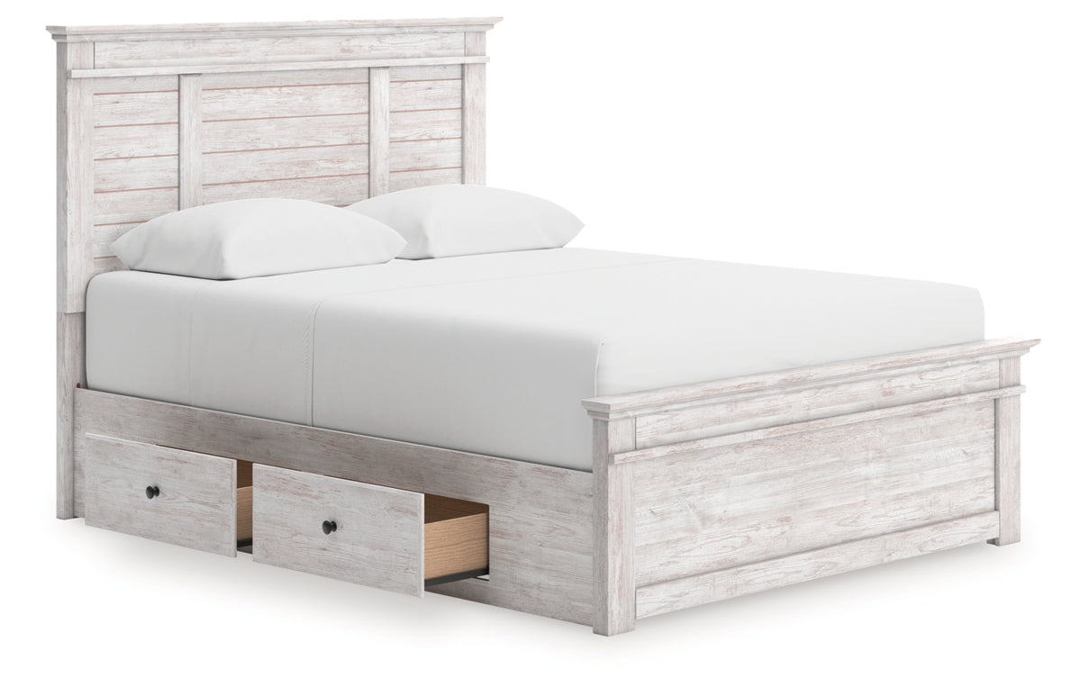 Makidern Queen Panel Storage Bed