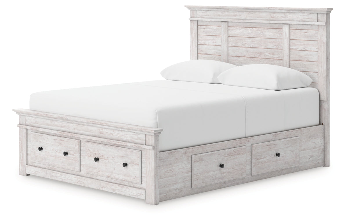 Makidern Queen Panel Storage Bed
