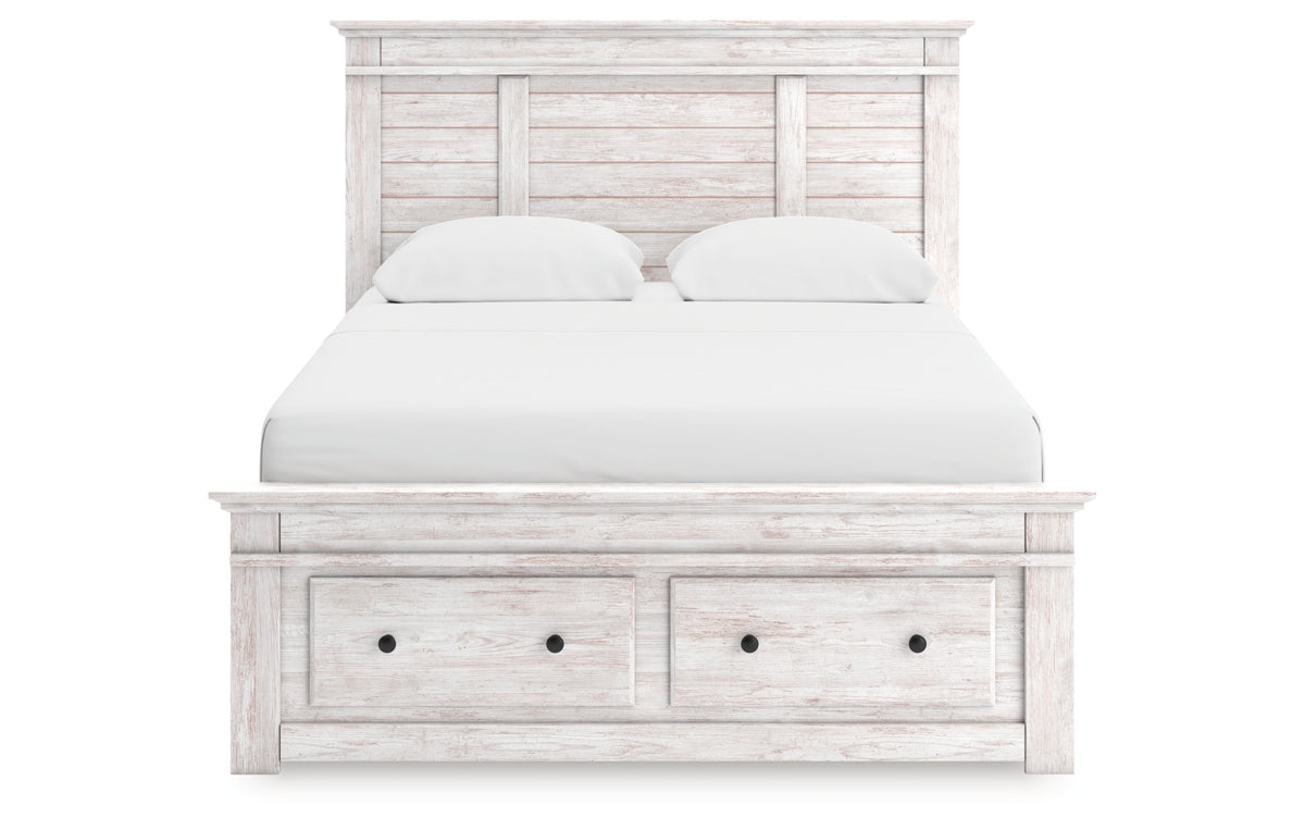Makidern Queen Panel Storage Bed