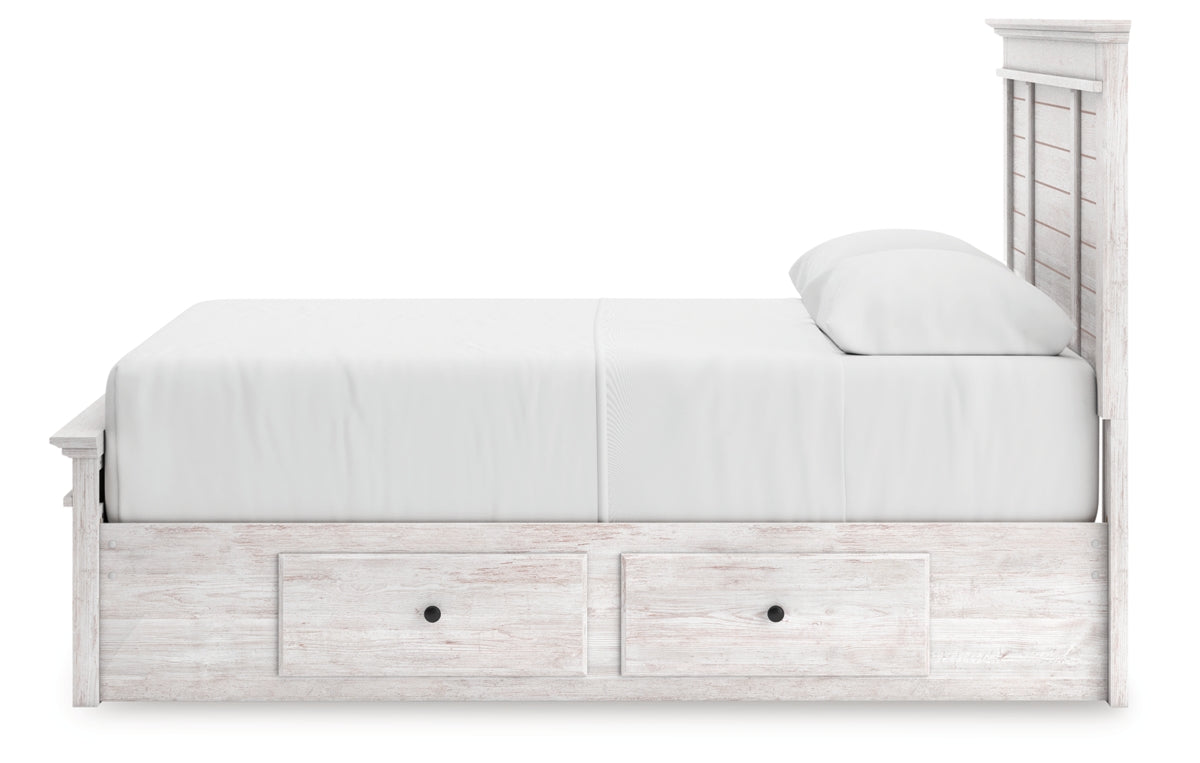 Makidern Queen Panel Storage Bed