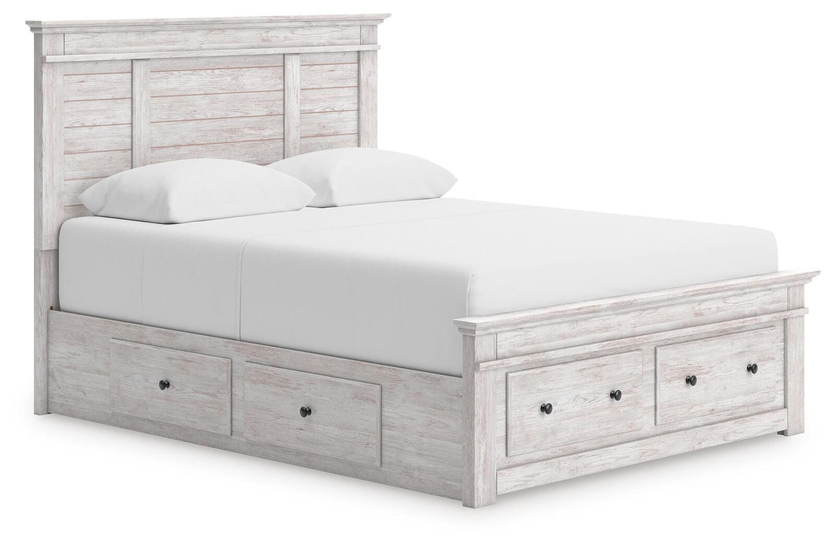Makidern King Panel Storage Bed