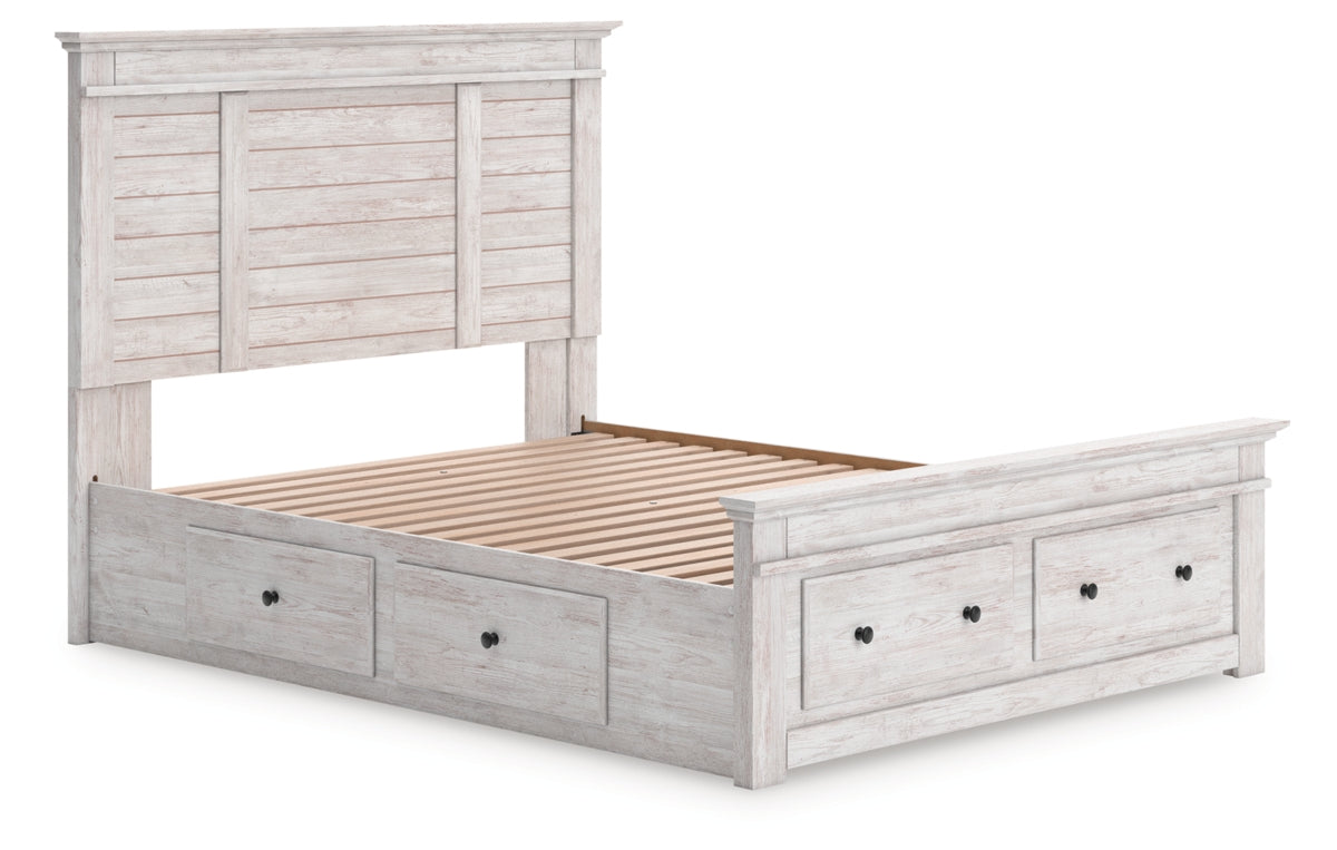 Makidern Queen Panel Storage Bed