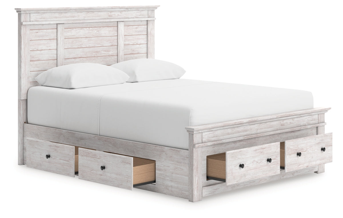 Makidern Queen Panel Storage Bed