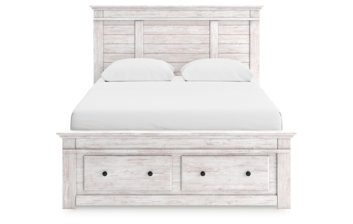 Makidern Queen Panel Storage Bed