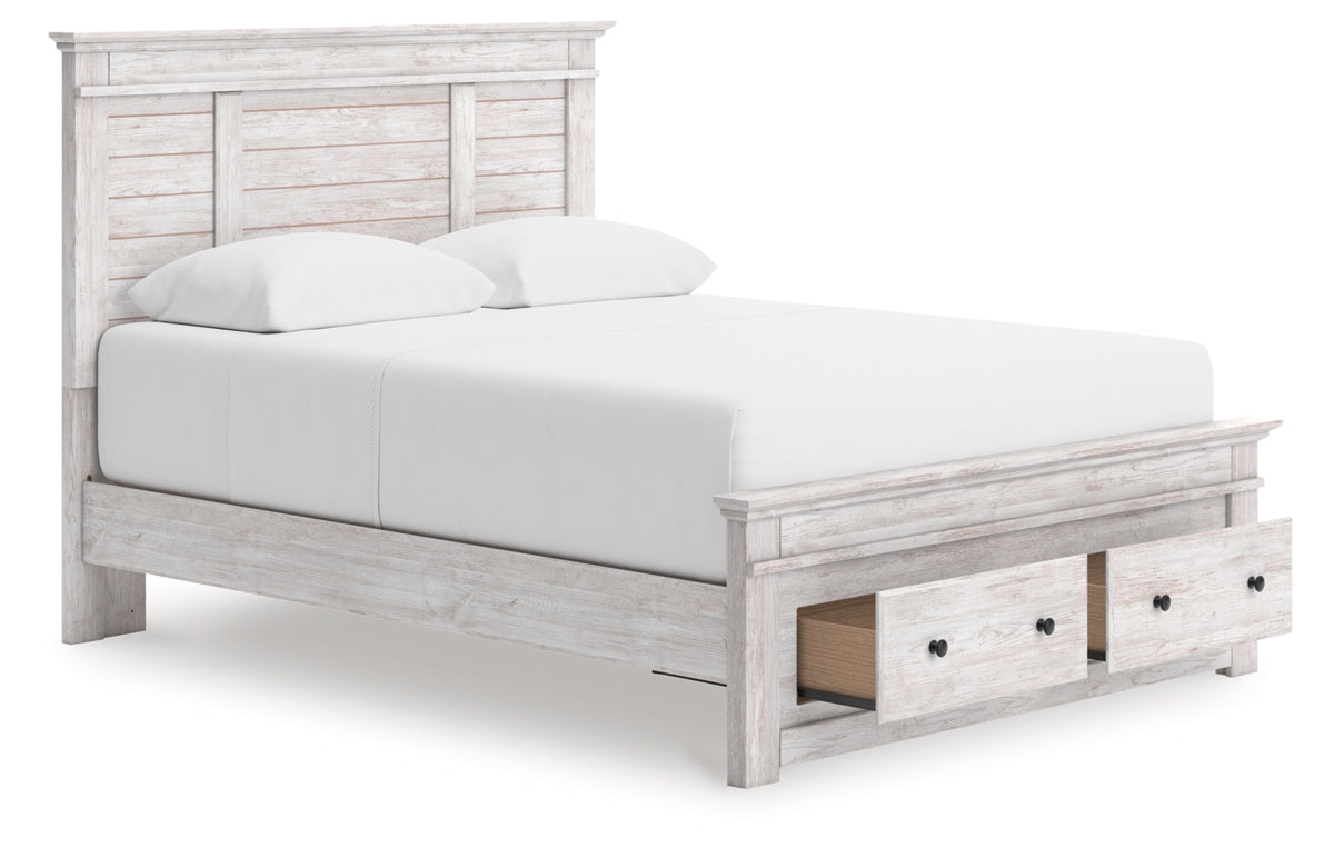 Makidern Queen Panel Storage Bed