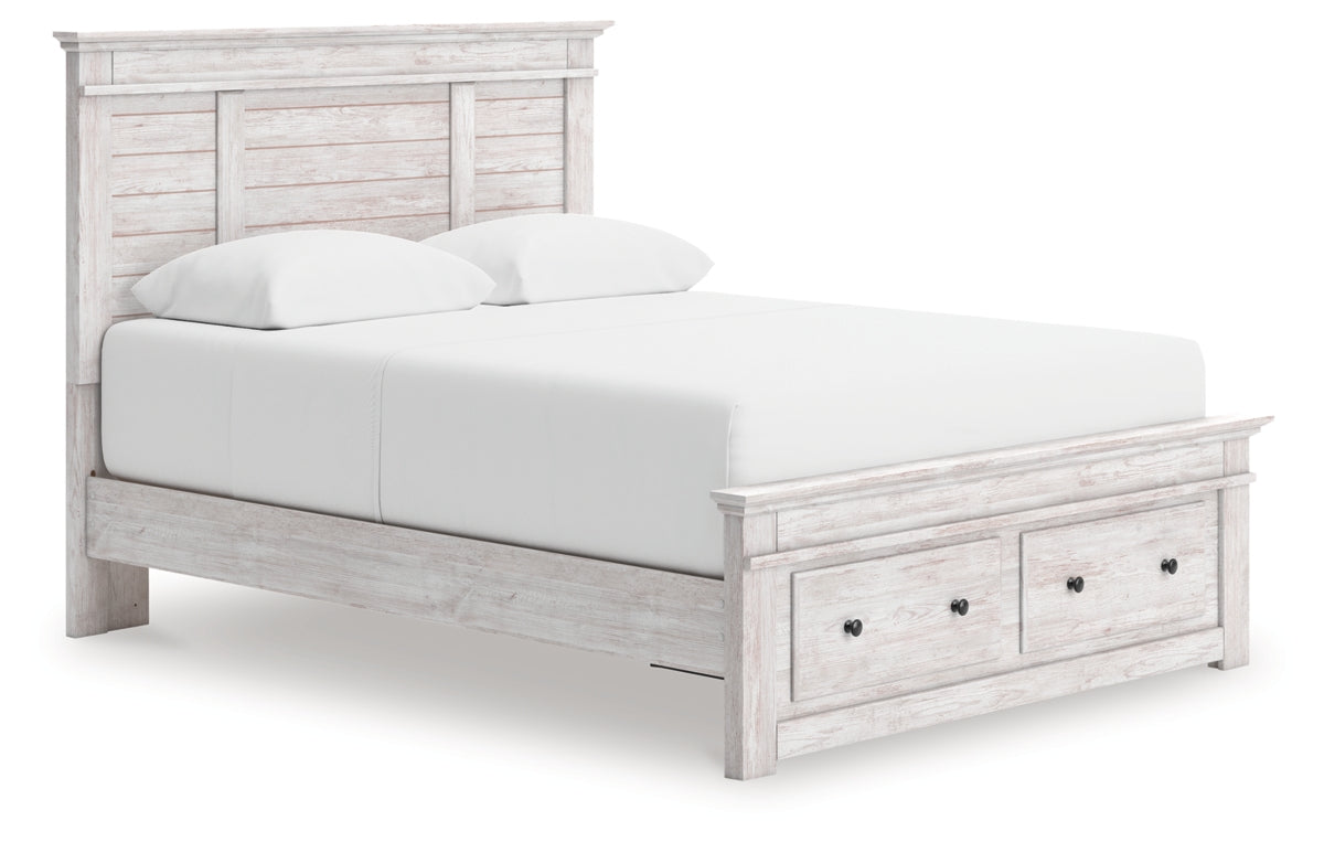 Makidern Queen Panel Storage Bed