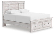 Makidern Full Panel Storage Bed