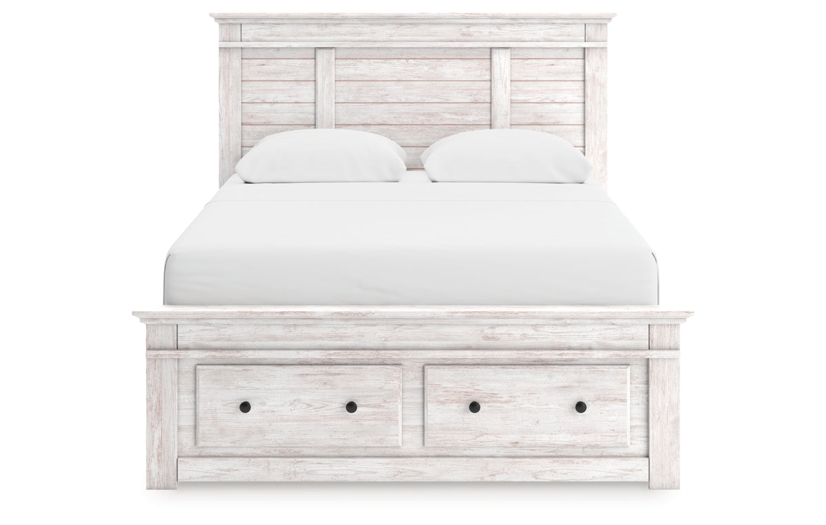 Makidern Queen Panel Storage Bed