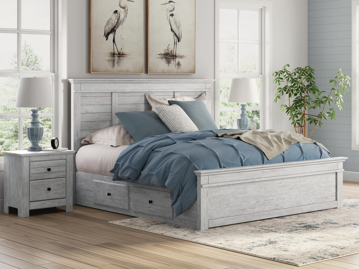 Makidern King Panel Storage Bed