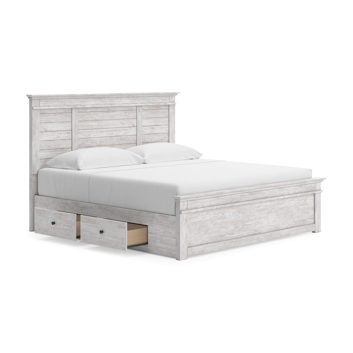 Makidern King Panel Storage Bed