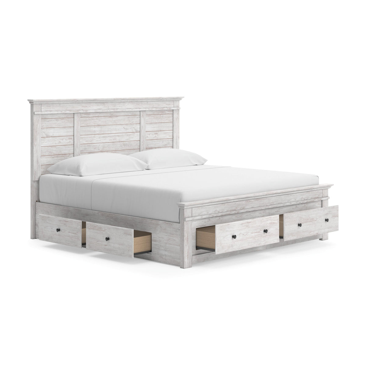 Makidern King Panel Storage Bed