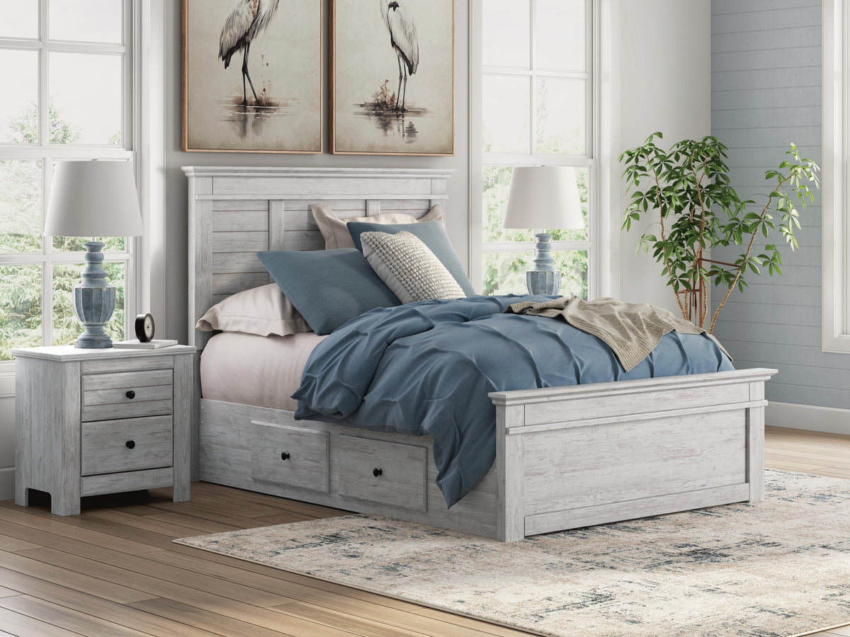 Makidern Full Panel Bed with Storage