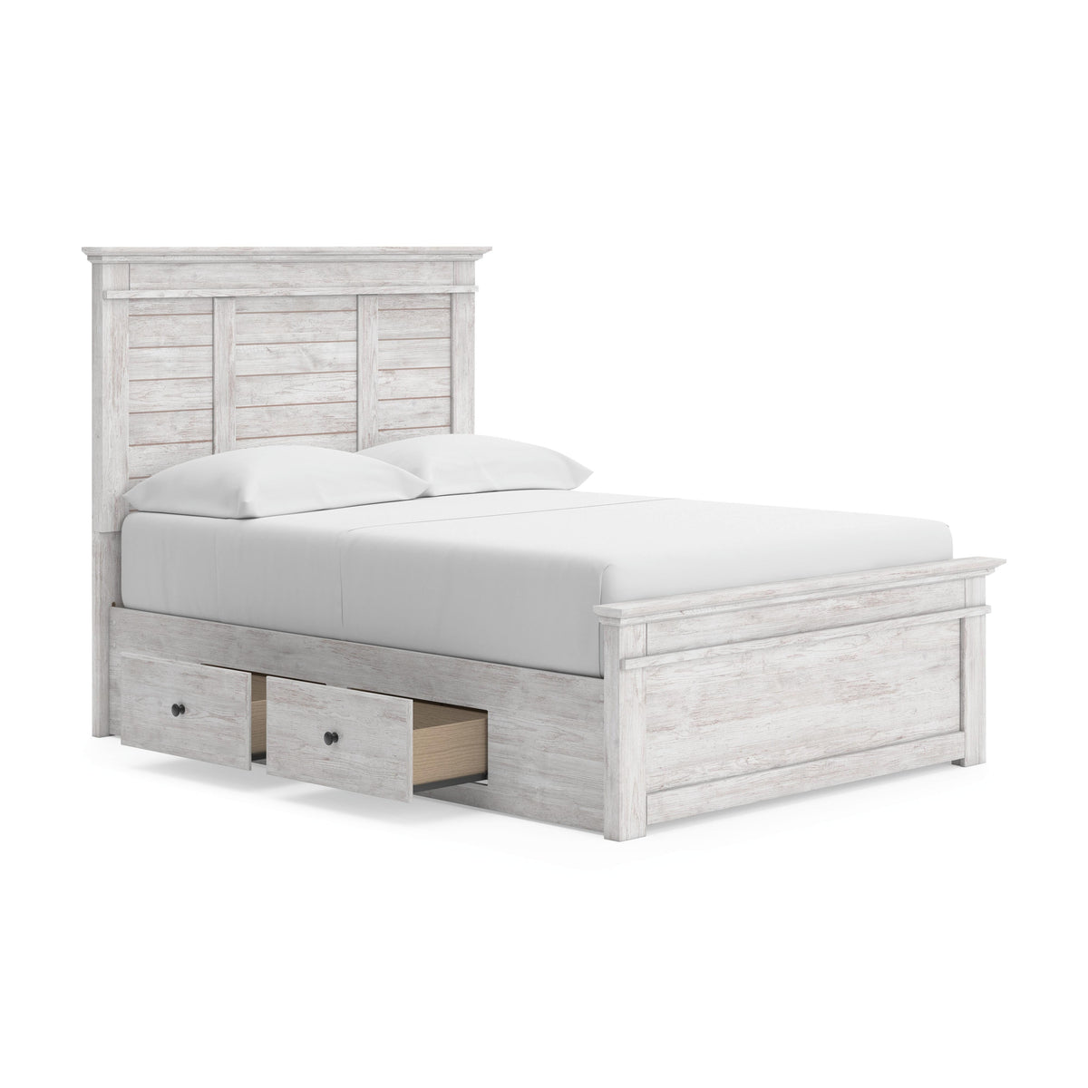 Makidern Full Panel Bed with Storage