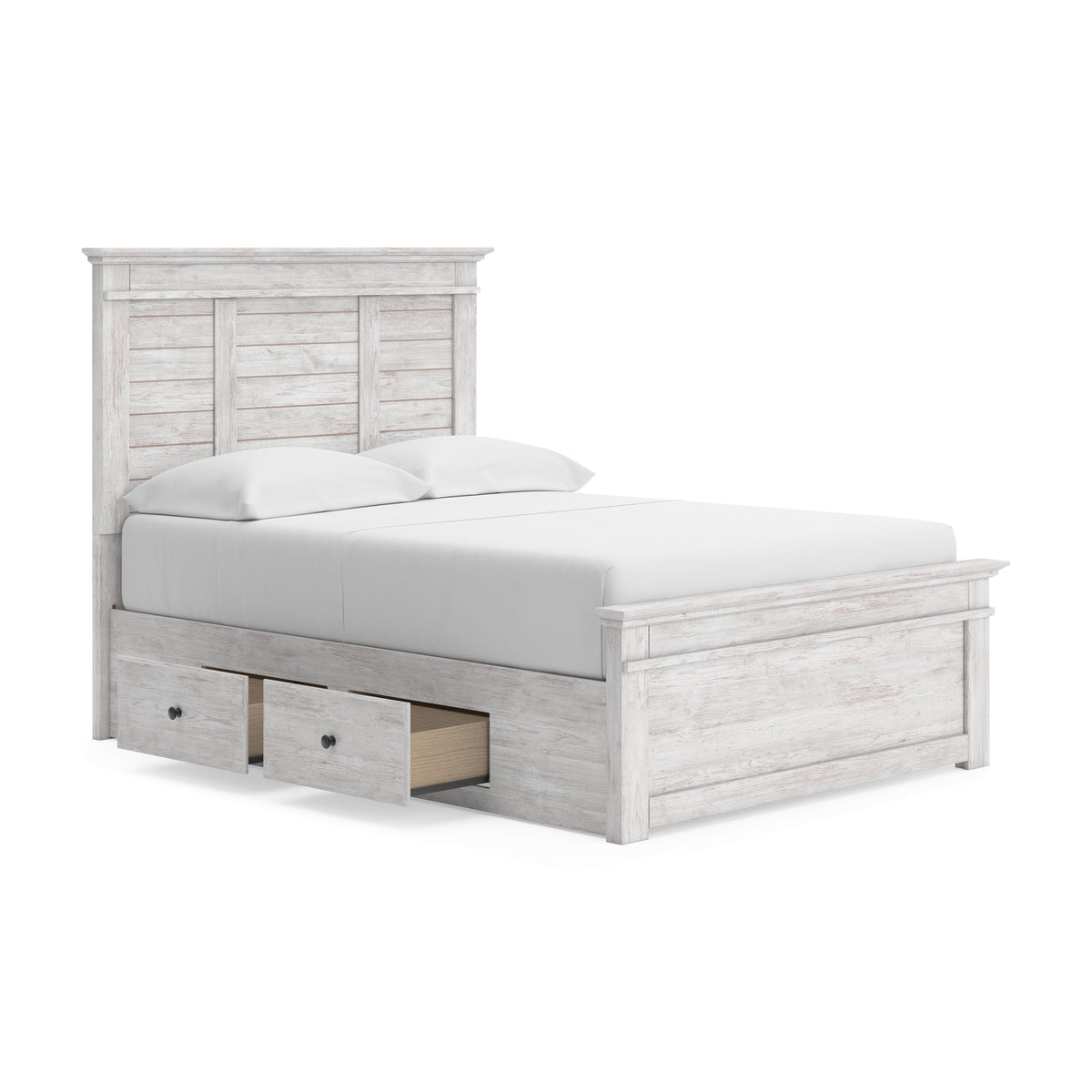 Makidern Full Panel Bed with Storage