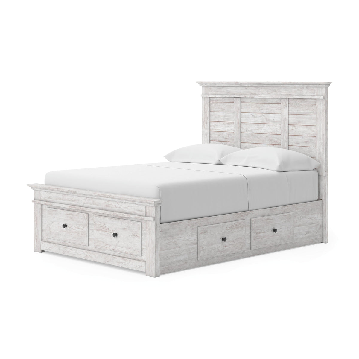 Makidern Full Panel Bed with Storage