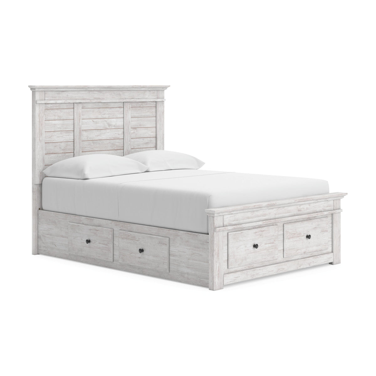 Makidern Full Panel Bed with Storage