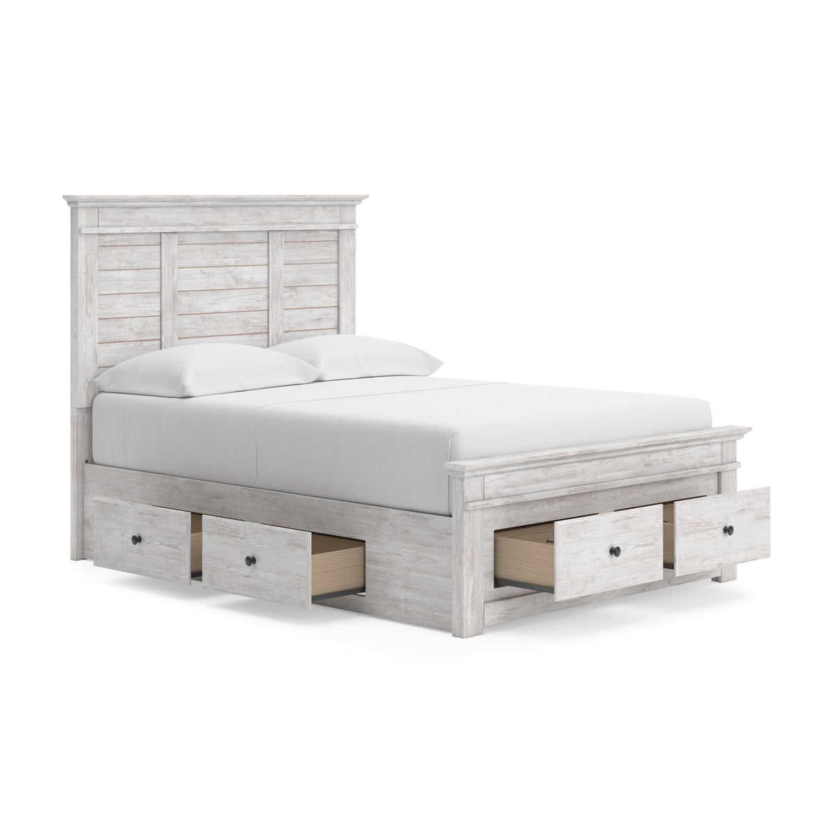 Makidern Full Panel Bed with Storage