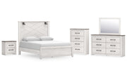Gerridan Queen Panel Bed, Dresser, Mirror, Chest and Nightstand