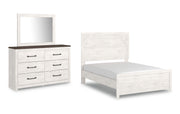 Gerridan Full Panel Bed with Mirrored Dresser