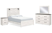 Gerridan Queen Panel Bed with Mirrored Dresser and Nightstand