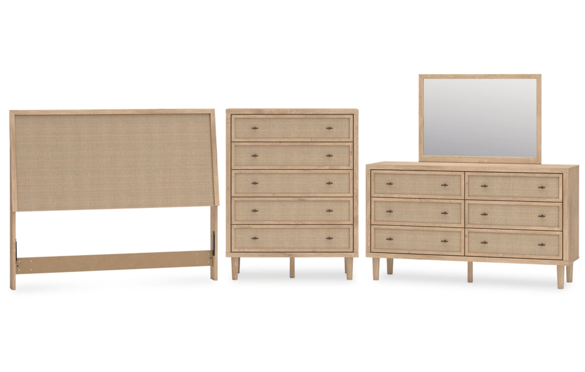Cielden Queen Panel Headboard, Dresser, Mirror and Chest