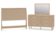 Cielden Queen Panel Headboard, Dresser and Mirror