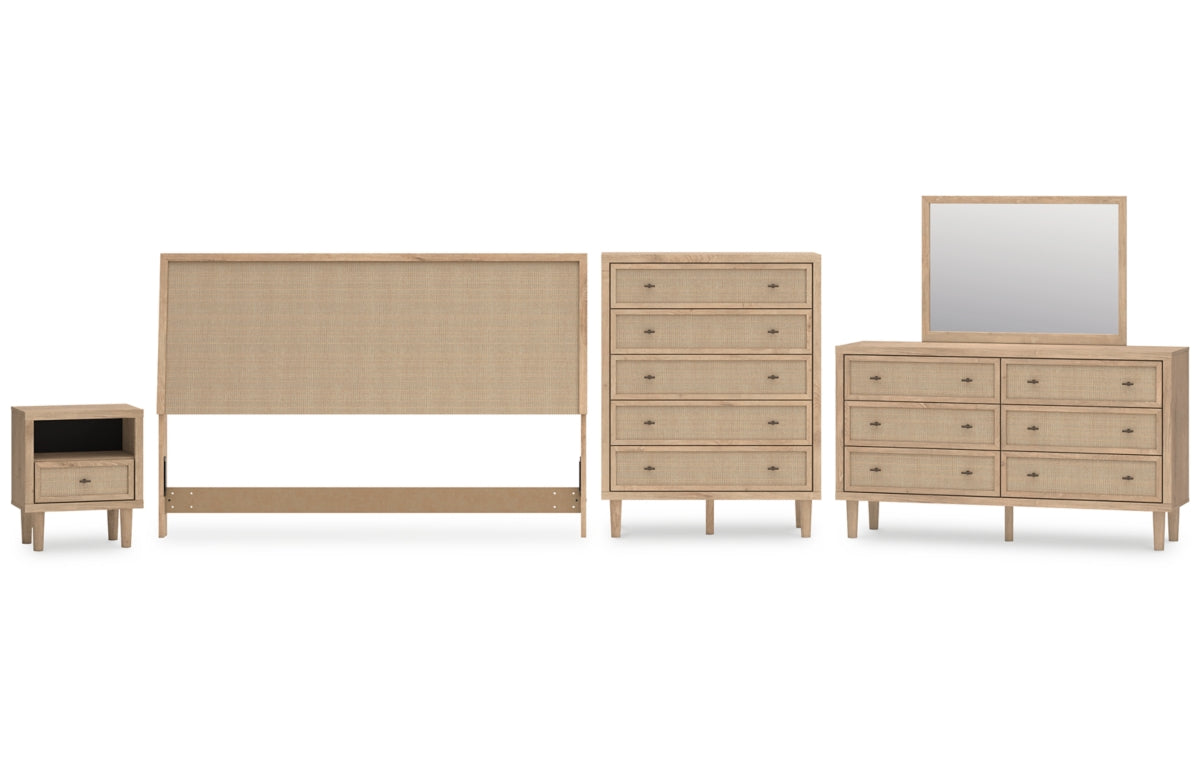 Cielden King Panel Headboard, Dresser, Mirror, Chest and Nightstand