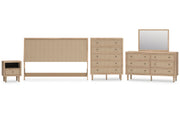 Cielden King Panel Headboard, Dresser, Mirror, Chest and Nightstand