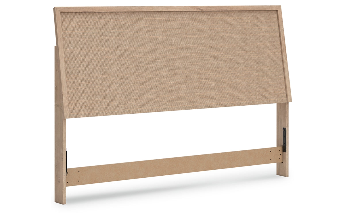 Cielden King Panel Headboard with Mirrored Dresser, Chest and Nightstand