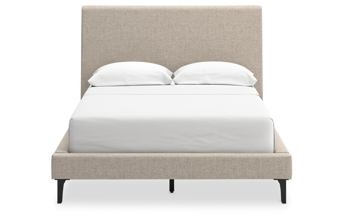 Cielden Full Upholstered Bed with Roll Slats, Dresser, Mirror and Chest