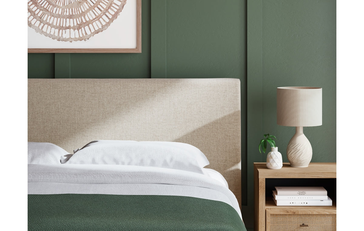 Cielden King Upholstered Bed with Roll Slats