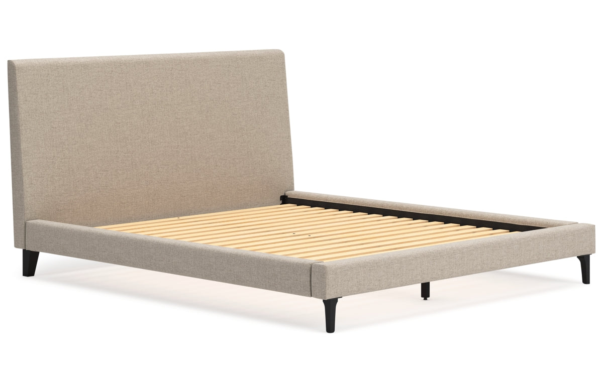 Cielden California King Upholstered Bed with Roll Slats