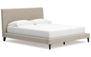 Cielden California King Upholstered Bed with Roll Slats
