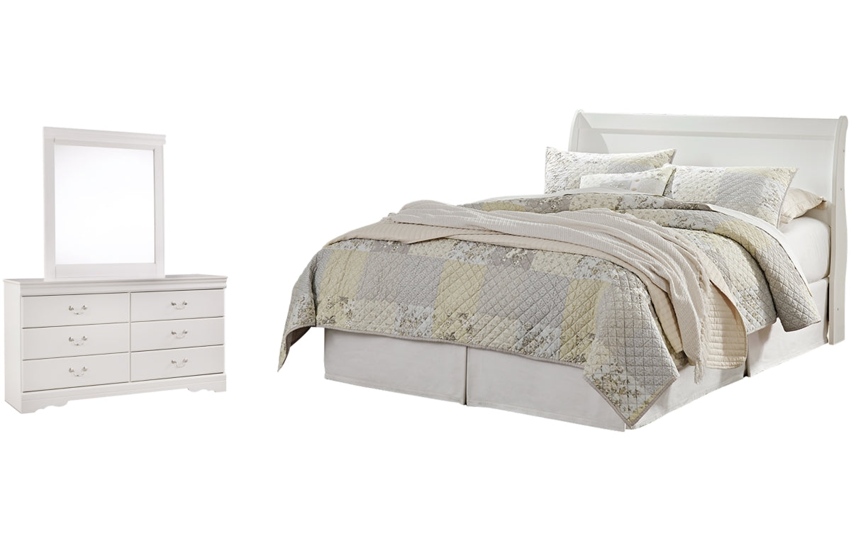 Anarasia Queen Sleigh Headboard, Dresser and Mirror