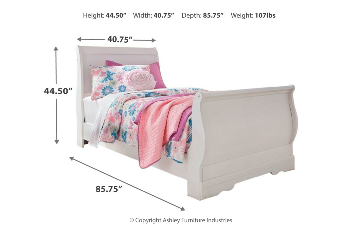 Anarasia Twin Sleigh Bed