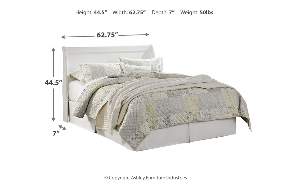 Anarasia Queen Sleigh Headboard, Dresser, Mirror and Chest