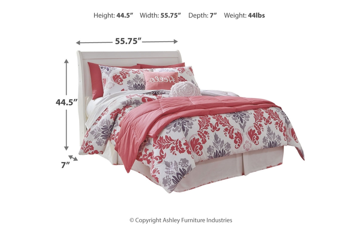 Anarasia Full Sleigh Headboard, Dresser, Mirror and Chest