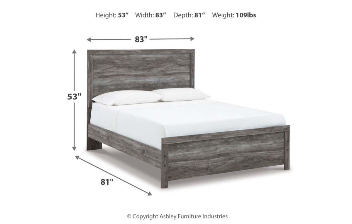 Bronyan Queen Panel Bed with Mirrored Dresser and Nightstand