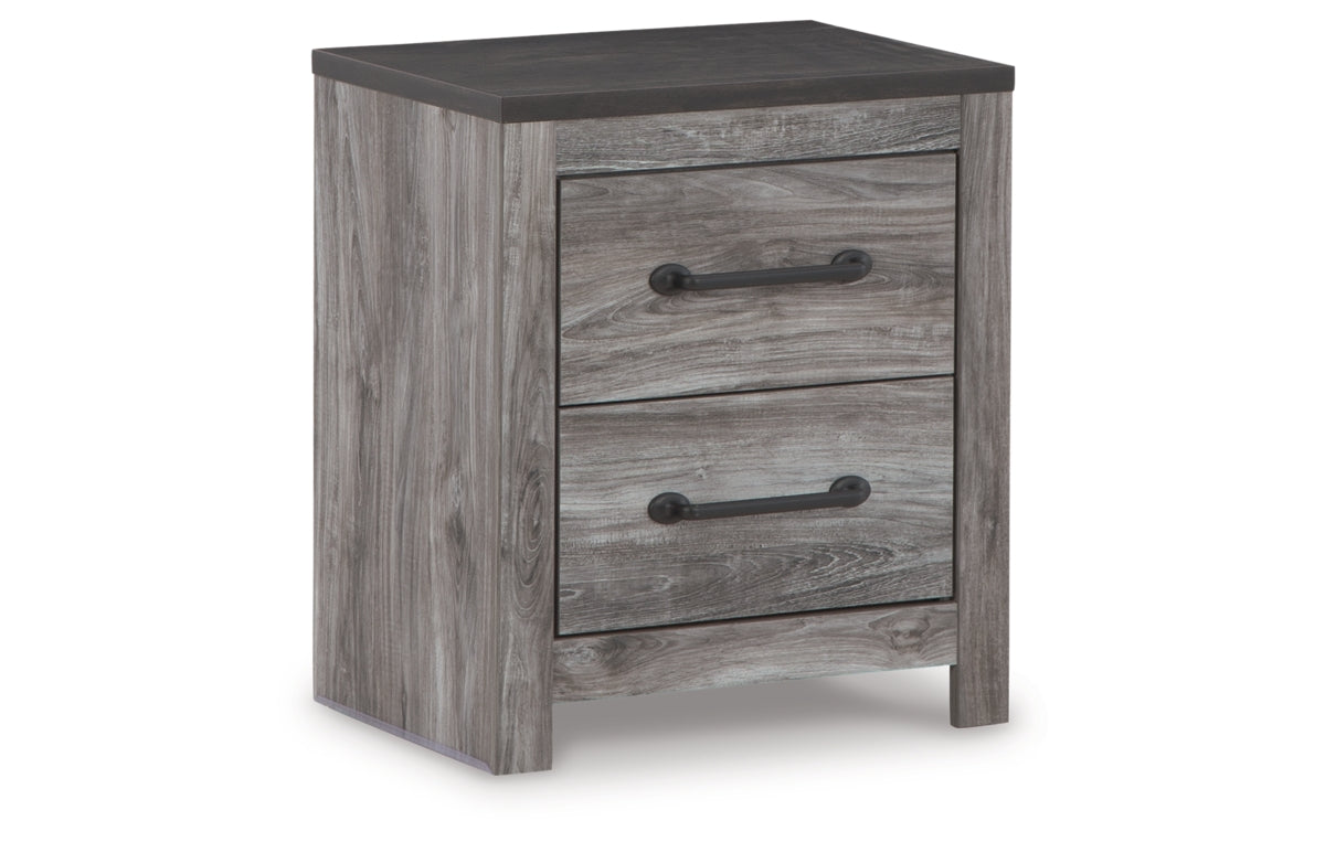 Bronyan Queen Panel Bed with Mirrored Dresser and Nightstand