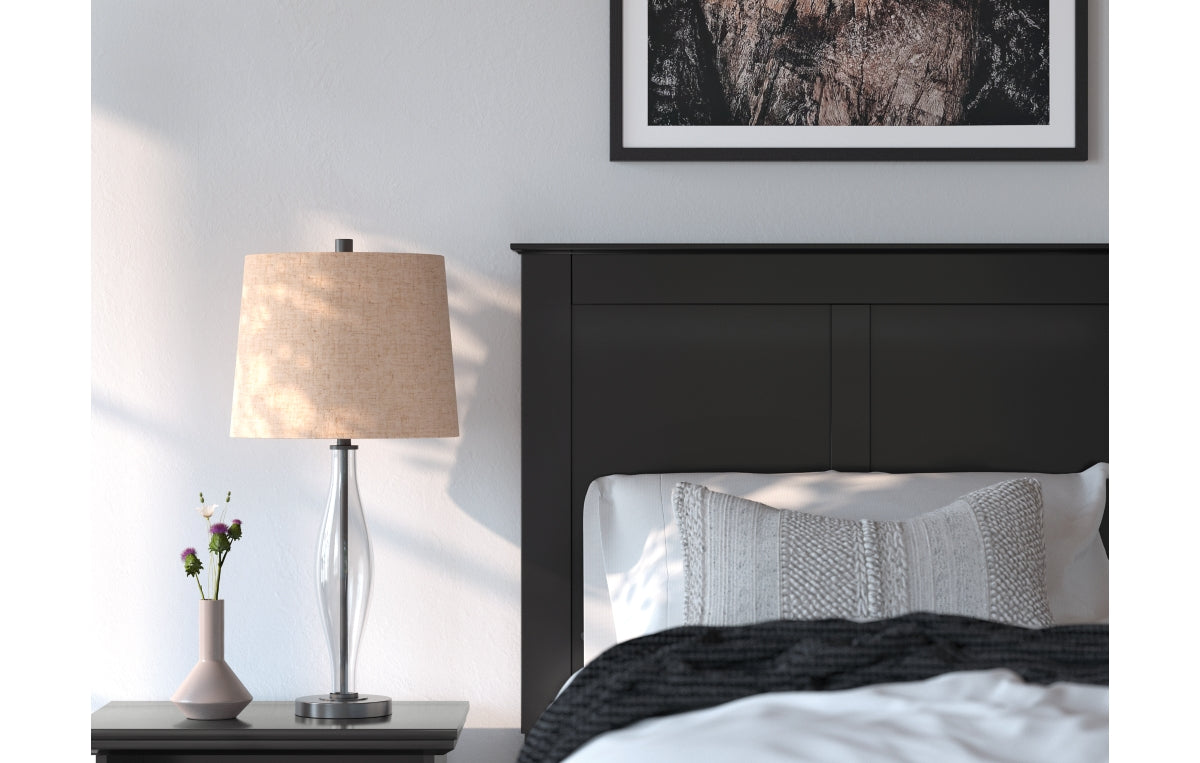 Maribel Twin Panel Bed with Mirrored Dresser, Chest and Nightstand